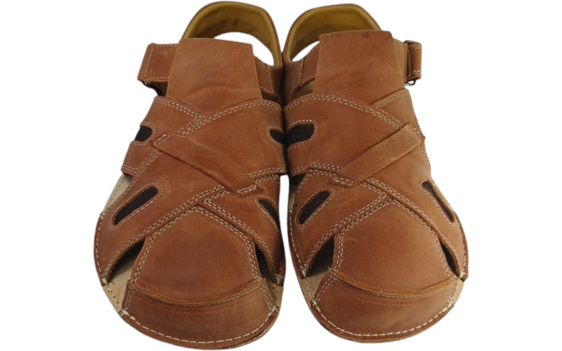 barefoot hnědé mokasíny pro muže