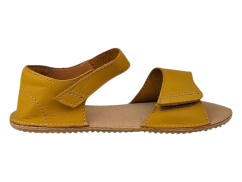 Dětské kožené barefoot sandály MIRRISA žlutá