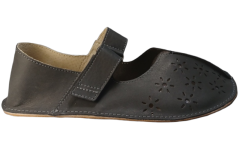 šedé barefoot baleríny s perforací