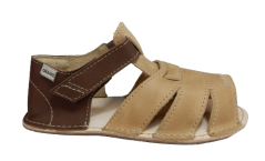 hnědé barefoot sandálky