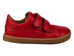 Dětské barefoot tenisky na suchý zip FIR  jasně červená