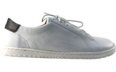 Kožené barefoot tenisky s efektní patou ESTER bílá/černá