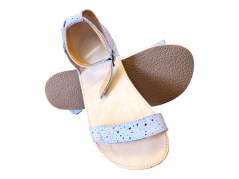 Minimalistické barefoot  sandály s plnou patou LILI fialová