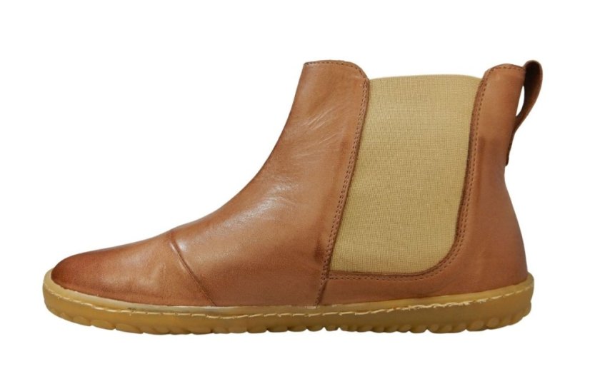 pánské kožené barefoot s pružnými vsadkami