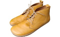 Dámské kotníčkové barefoot boty na šněrování ELIS žlutá