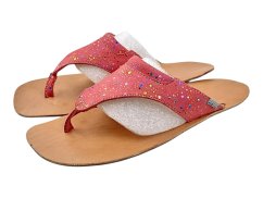 Dámské minimalistické barefoot žabky TILOS/X oranžová s leskem