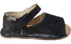 lesklé černé barefoot sandály lesklé černé barefoot sandály
