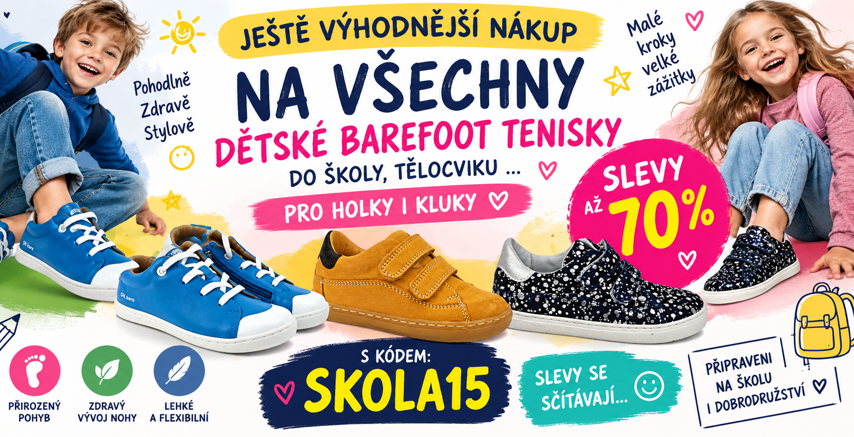 slevy na barefoot tenisky do školy