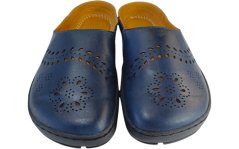 Dámské barefoot kožené nazouváky AMY/N modrá