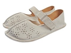 Barefoot dámské perforované mokasíny CAYAK/P velur cream