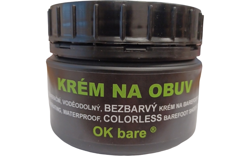 Regenerační, voděodolný krém na barefoot obuv - BEZBARVÝ