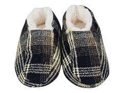 Dětské teplé papučky černobílá