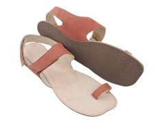 Barefoot UNI sandály na palec DIONE hnědá