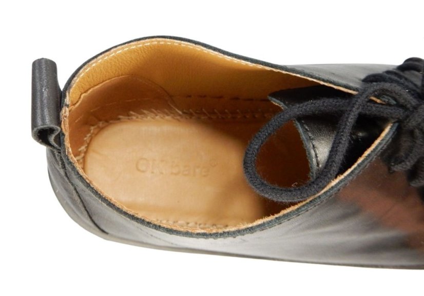 Dámské kožené barefoot polobotky PORTAGE černá