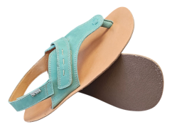 Barefoot dámské kožené žabky FIN/I/X sandály zelená