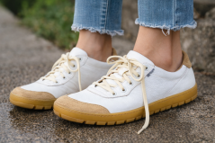 Dámské barefoot kožené tenisky BLANCA/N bílá