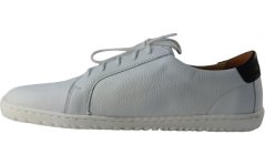 Kožené barefoot tenisky s efektní patou ESTER bílá/černá