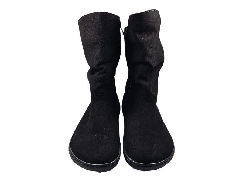Dámské barefoot nižší  kozačky TANA  – černé