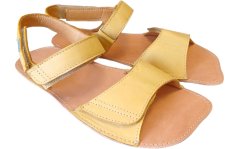 Dámské kožené barefoot sandály MIRRISA LADY/I žlutá